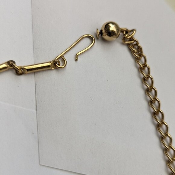 Vintage 16" Necklace Articulated 18k gold plated Vintage Rare and Elegant Unsign - Picture 3 of 10